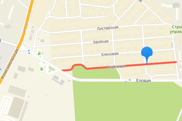 Скрин 2Gis карты Улица Березовая, Ковров
