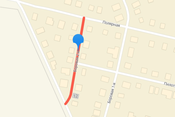 Скрин 2Gis карты Улица Боровая 2-я,  Ковров