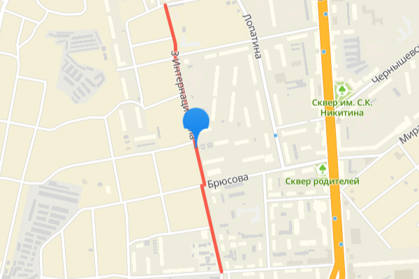 Скрин 2Gis карты Улица 3 Интернационала,  Ковров