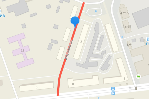Скрин 2Gis карты Улица Дзержинского,  Ковров