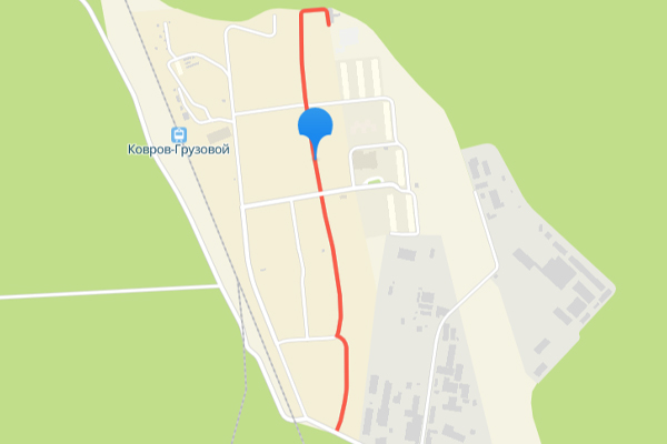 Скрин 2Gis карты Улица Живописная,  Ковров
