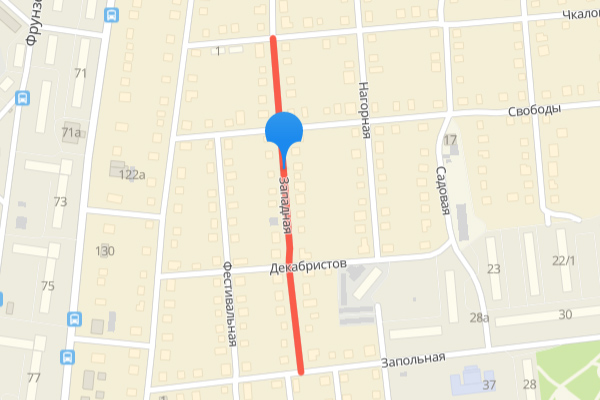 Скрин 2Gis карты Улица Западная, Ковров